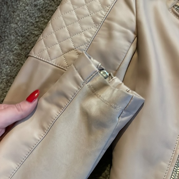 express pink leather jacket small - Picture 4 of 5